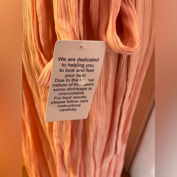 NWT Roaman’s Wrap Maxi Dress Lace Sleeves Size 12W Blush Pink - Picture 7 of 11